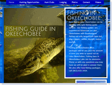 Tablet Screenshot of lakeokeechobeefishingguides.com